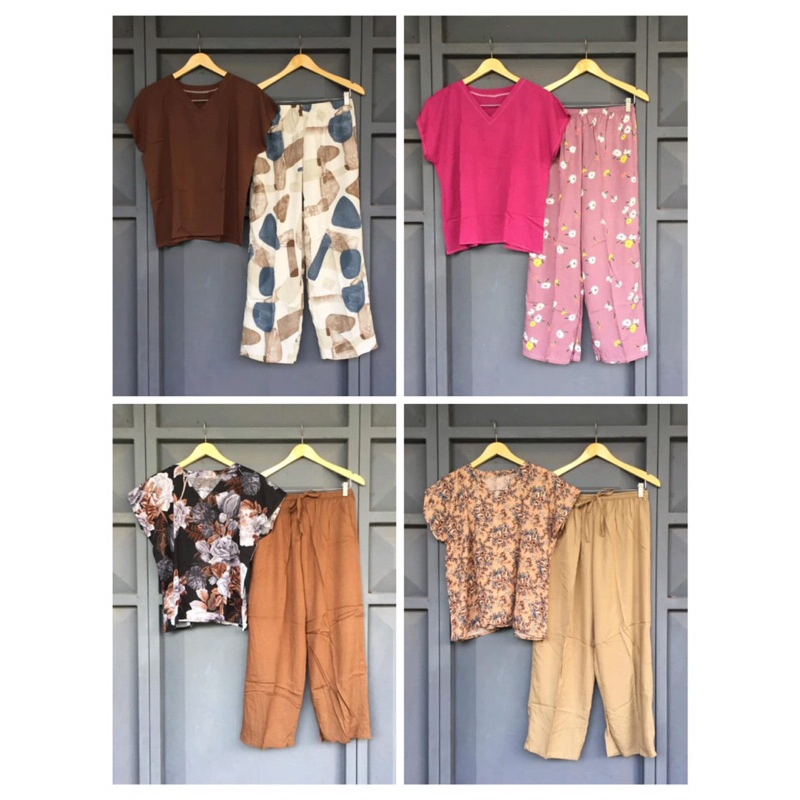 PIYAMA CP KERAH V (MOTIF RANDOM)