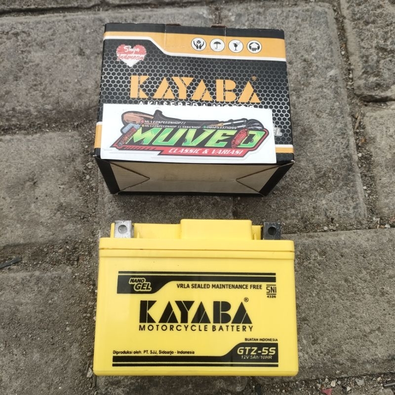 ACCU AKI KAYABA ORIGINAL