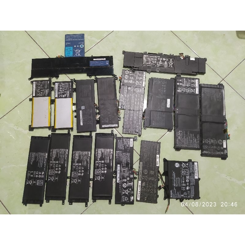 Baterai Polimer bekas laptop