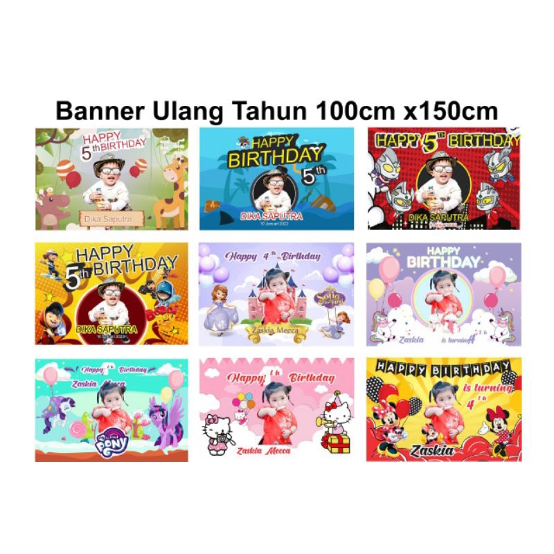 spanduk ulang tahun anak