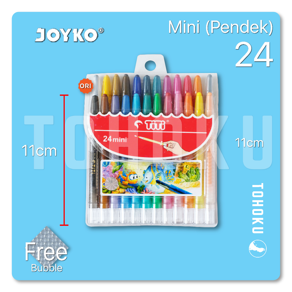 

Crayon Putar Titi 24 Warna Mini / Twist Crayon 24 Mini