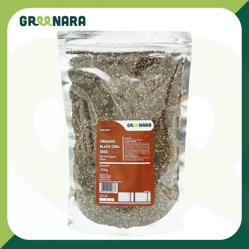 

[READY] ❤ 500 GRAM CHIA SEED GREENARA ORGANIK/ BLACK CHIA SEED