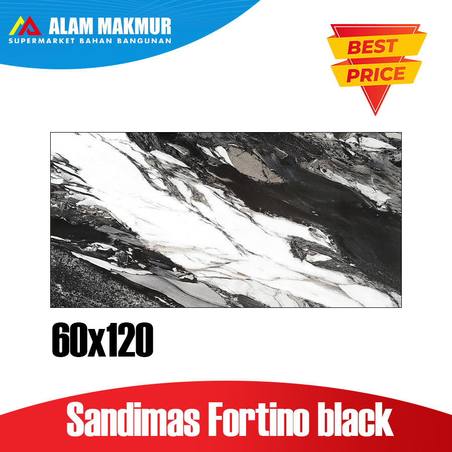 Granit sandimas 60x120 Fortino black