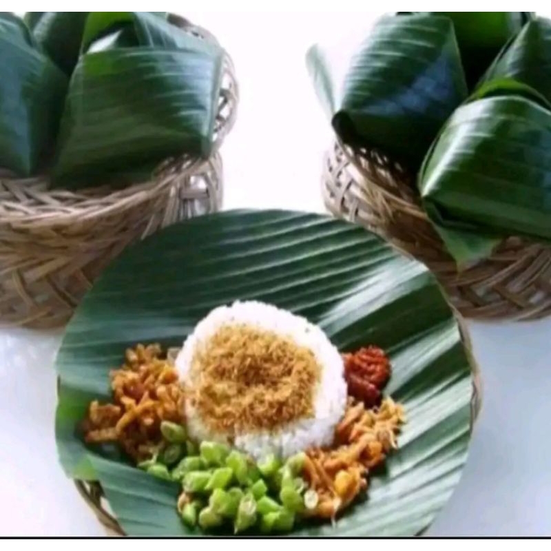 

daun pisang bulat per 50lembar