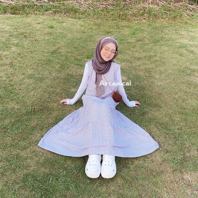 Falisha Dress by Arcanical/Overall Dress Kotak-Kotak/Overall Dress Premium