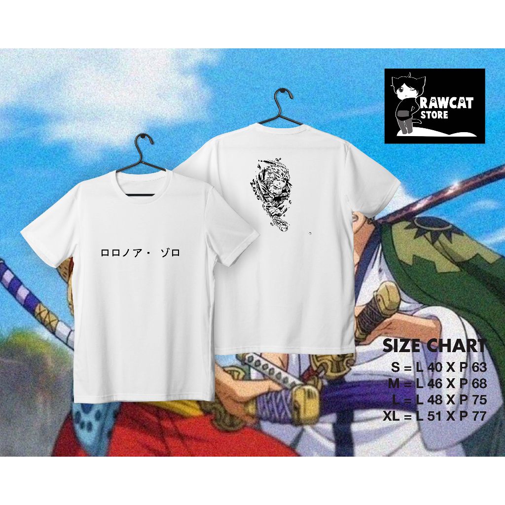 Kaos One piece - Roronoa Zoro Keren