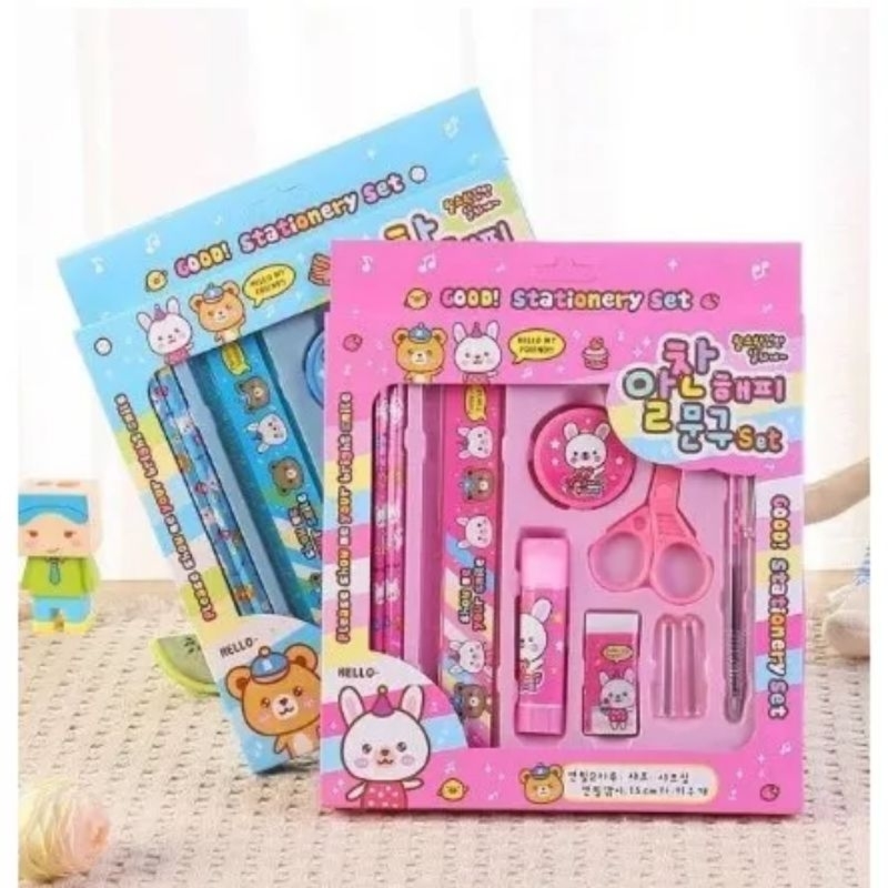 

Paket Alat Tulis 8 in 1 Stationery Set Study / Set Alat Sekolah