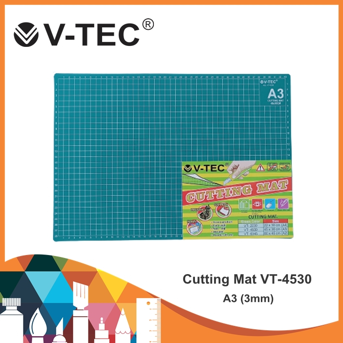 

V-Tec Cutting Mat VT-4530/A3 (3mm) / Alas Potong / Cutting Mat / Cutting Mat V-Tec