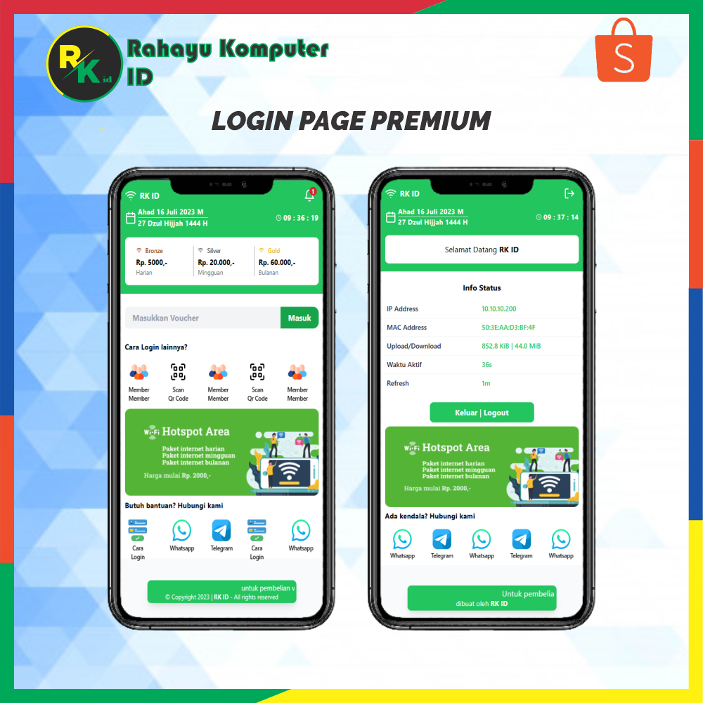Jasa Pasang Login Page via remote