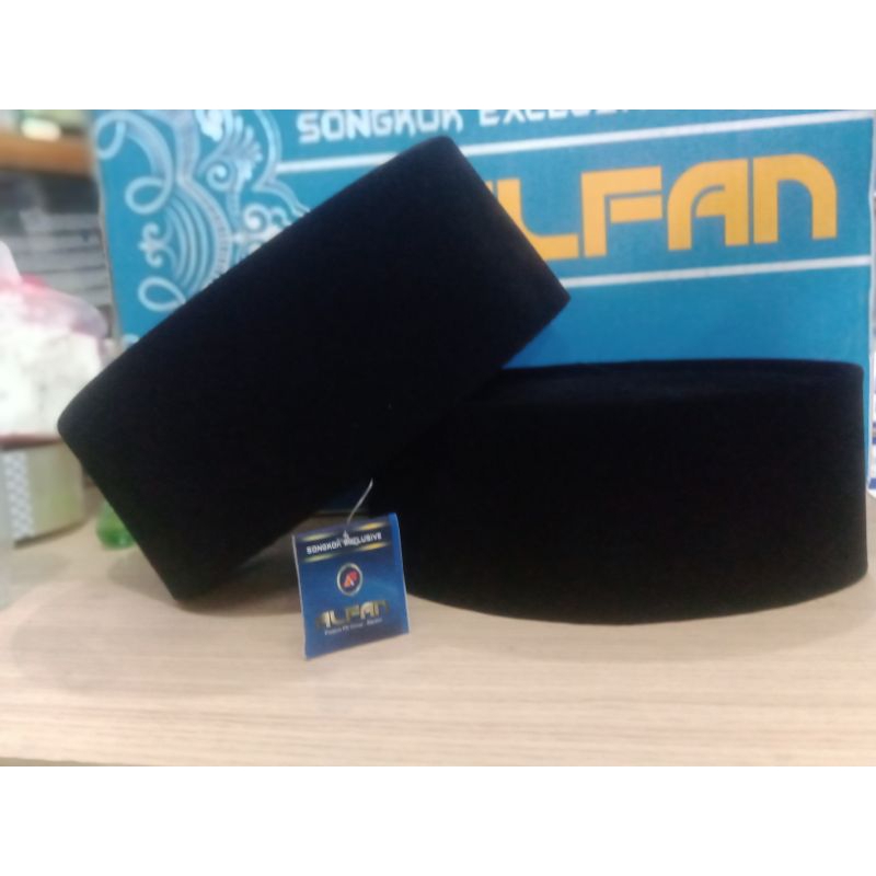 songkok polos tinggi 9cm peci hitam polos anak dewasa