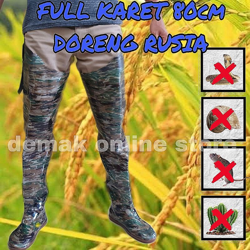 SEPATU BOOTS DORENG TINGGI 80CM ANTI KEONG SEPATU BOOT SAWAH sepatu sawah full karet