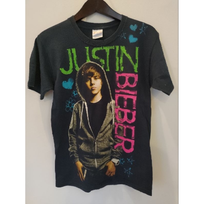 Kaos Second Vintage Band Justin Bieber Rare
