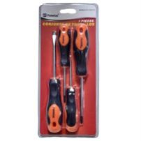 Obeng Set Hardware Tools magnetic / Obeng Gagang Karet Panjang Pendek