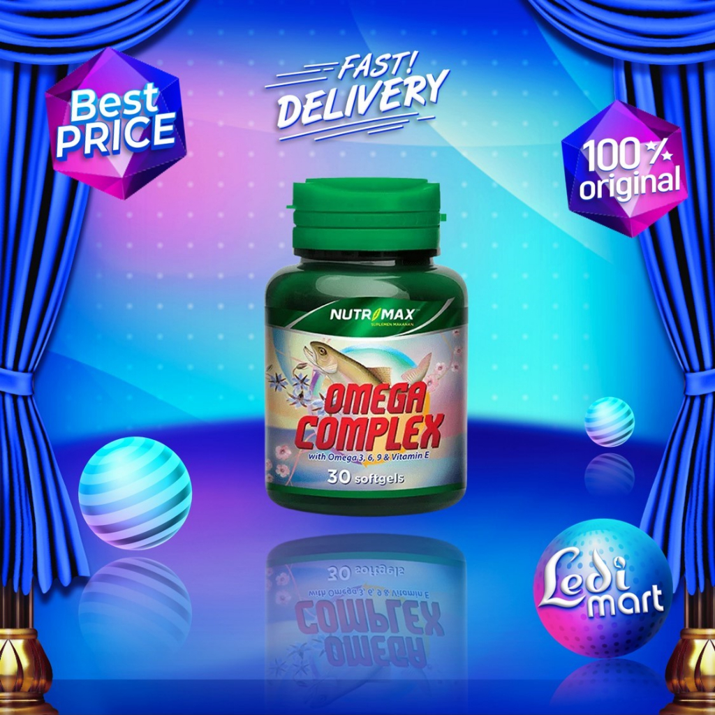 Nutrimax Omega Complex With Omega 3, 6, 9 & Vitamin E 30 Tab - Suplemen Fish Oil & Vitamin E - LM