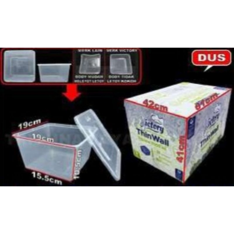 Thinwall square 1000ml