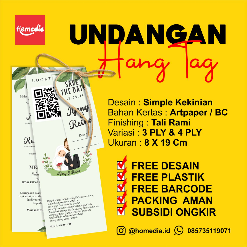 UNDANGAN PERNIKAHAN HANGTAG UNDANGAN PERNIKAHAN AESTHETIC  UNDANGAN VINTAGE TALI UNDANGAN RUSTIC UND