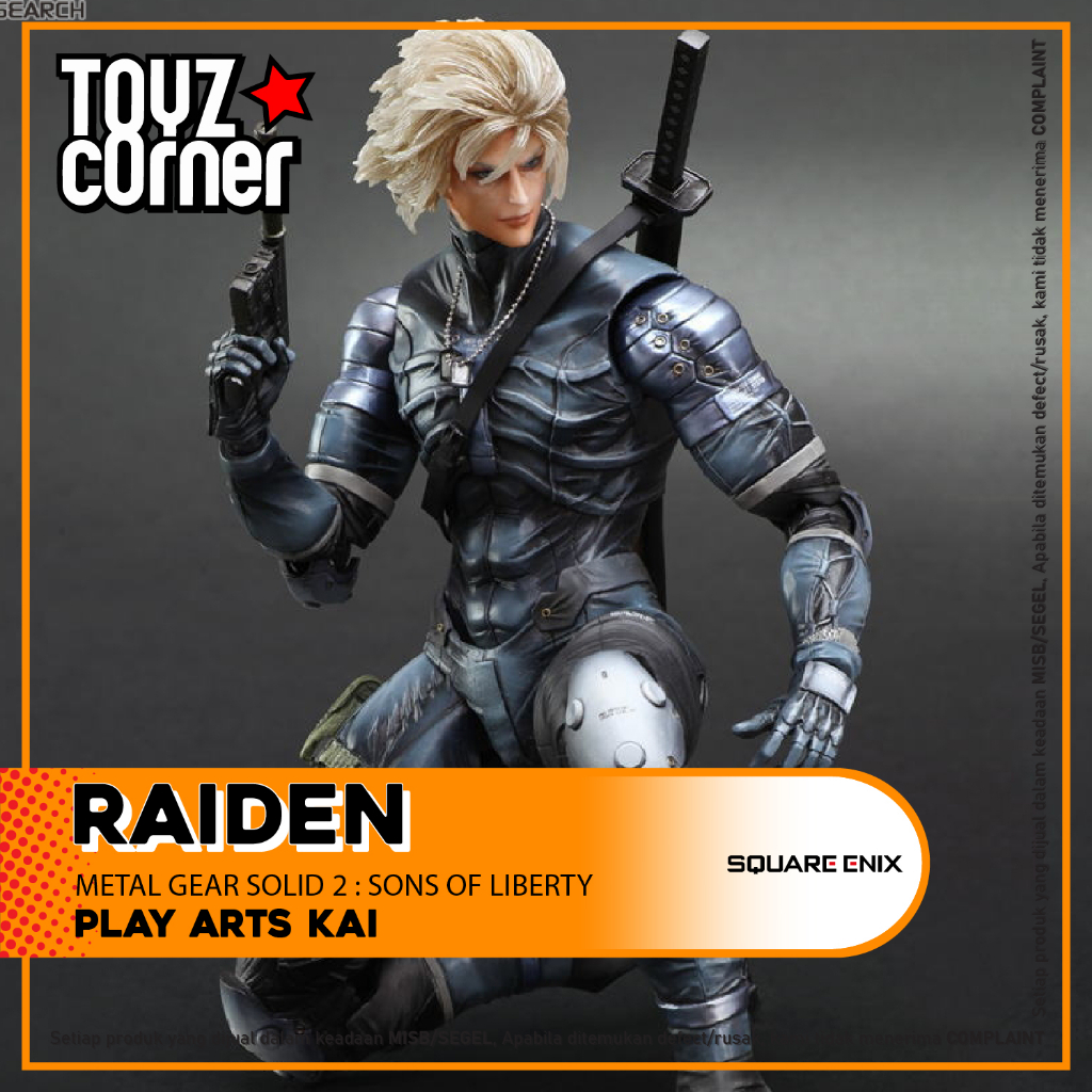 Toyz Corner - Square Enix Play Arts Kai Metal Gear Solid : Sons Of Liberty - Raiden
