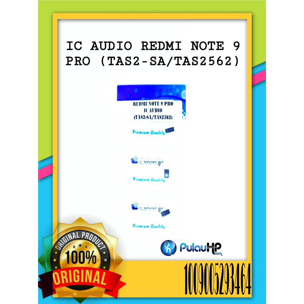 IC AUDIO REDMI NOTE 9 PRO (TAS2-SA.TAS2562)