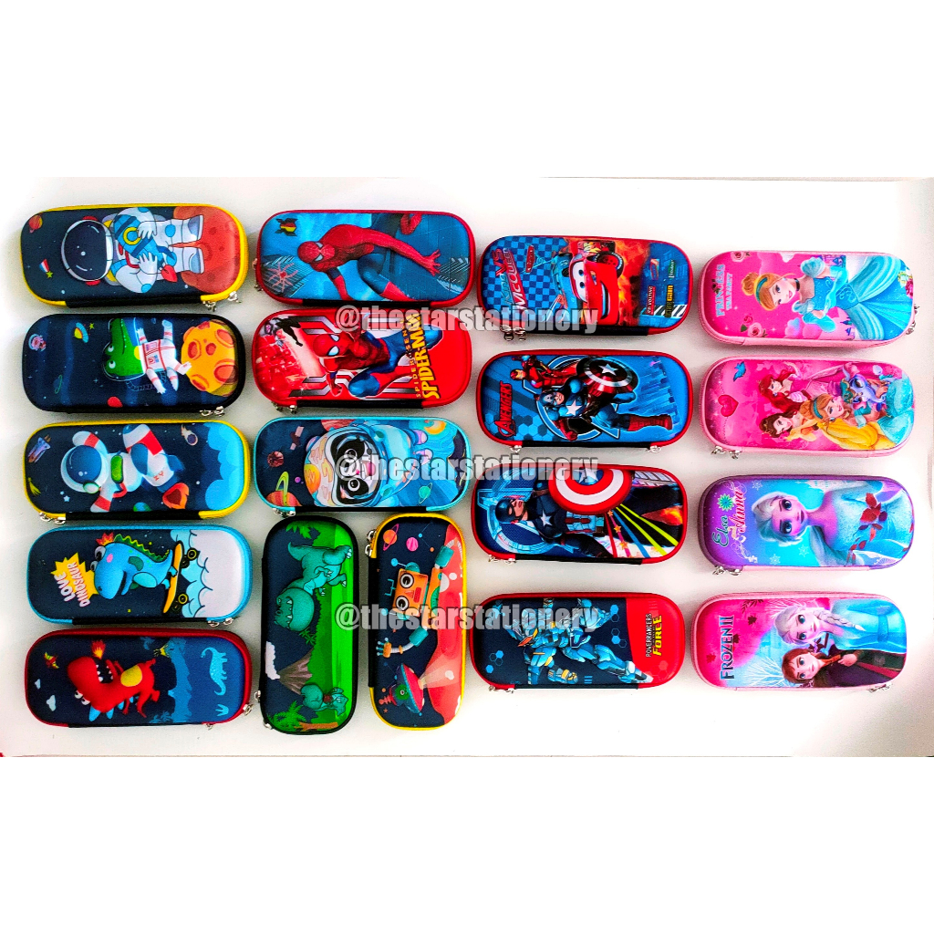 

(1 Biji) Kotak Pensil Resleting Karakter Bahan Eva SH-55 SH-77 / Korean Style Pencil Case Karakter