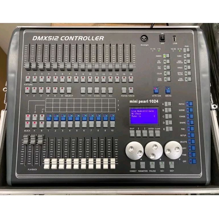 Mixer lighting dmx512 controller Mini Pearl 1024 mixer lampu / mixer beam / mixer parled / mixer mov