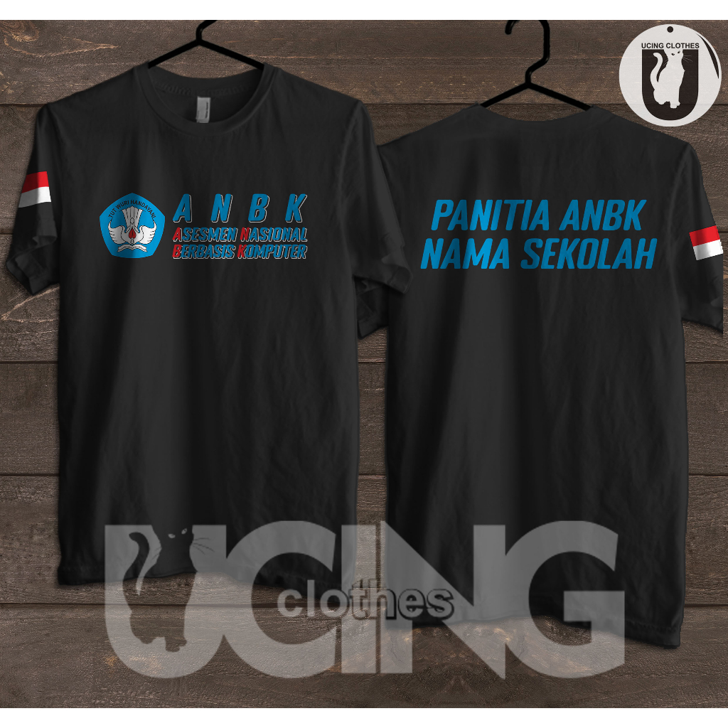 Kaos Baju Panitia ANBK Asesmen Nasional Gratis Nama Sekolah Kaos Distro
