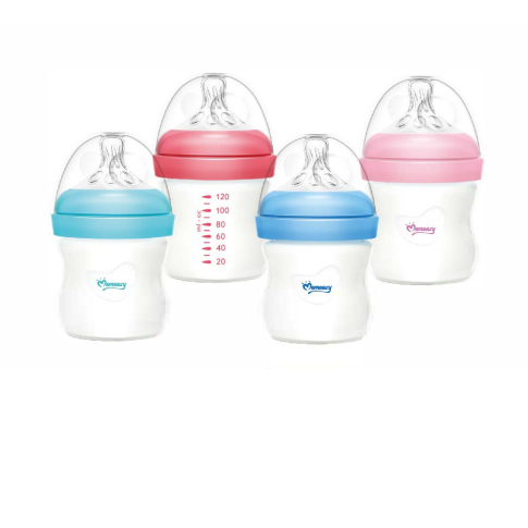 Botol Susu Bayi Kaca Wide Neck Plus Natural Nipple MomEasy / Dot Bayi Kaca BPA Free
