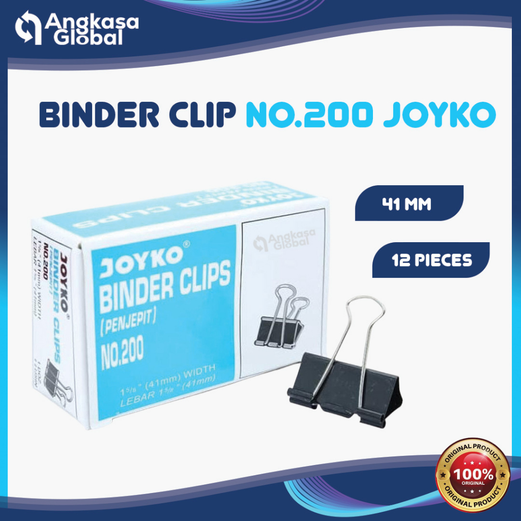 

BINDER CLIP NO.200 JOYKO (1DUS/12PCS)