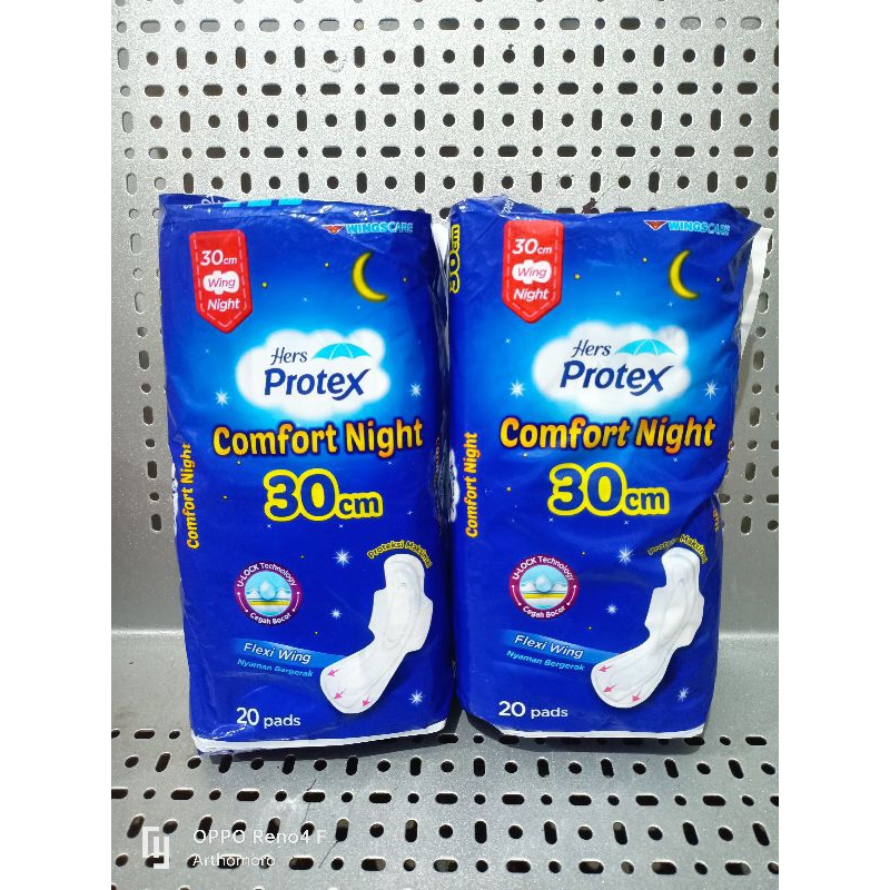 Hers Protex Comfort Night 30cm 20pads/pembalut/hers/hers protex