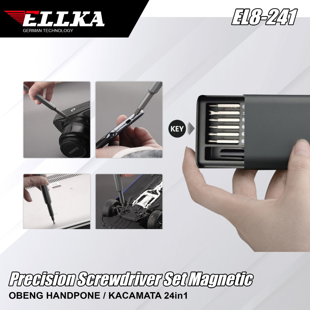 Obeng Set 24 in 1 Screwdriver Kit Hardware Tools Obeng set hp reparasi handphone iphone laptop gadge