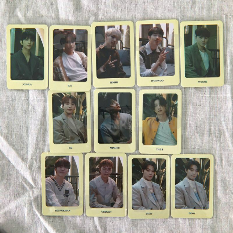 [READY STOCK] Photocard PC SEVENTEEN Scoups Jun Hoshi Vernon YMMD An Ode Henggarae Gomagz SG21 Face 