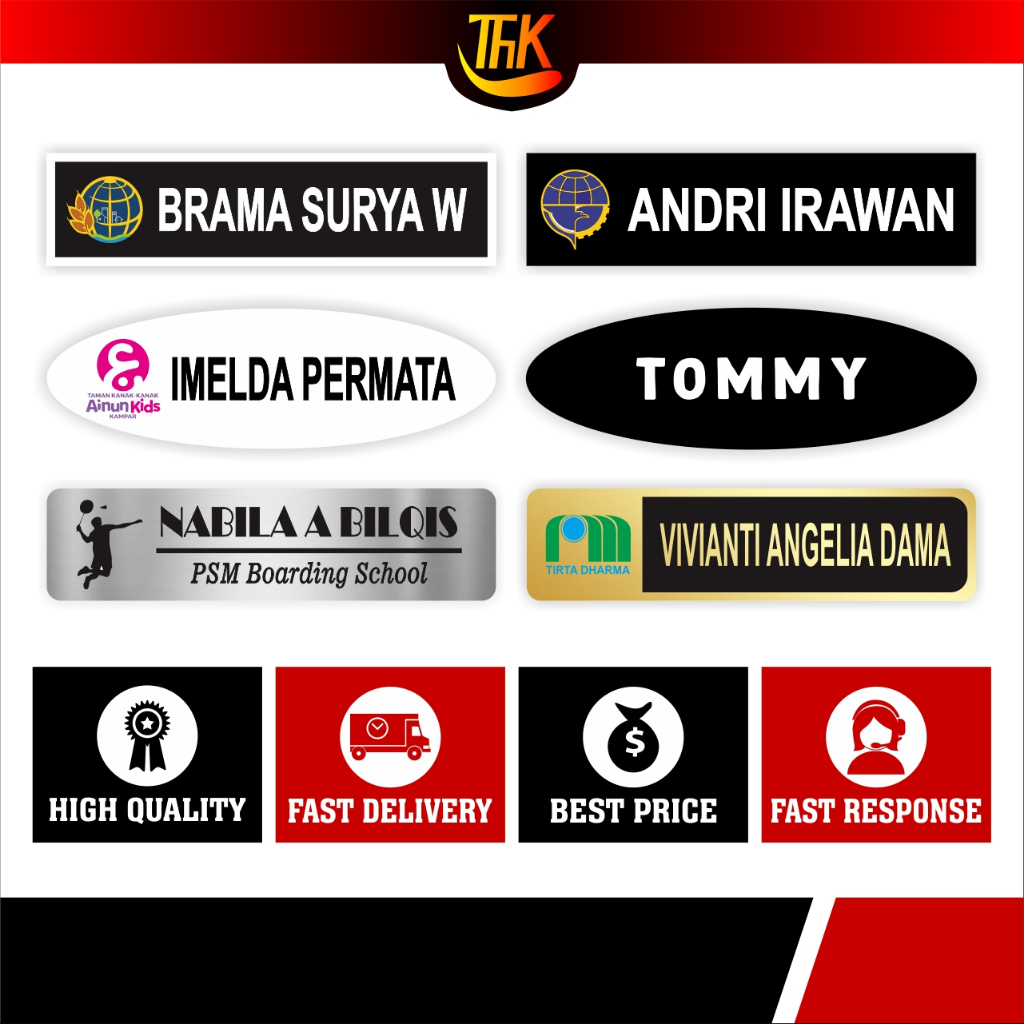 

Name Tag / Nama Dada / Papan Nama / Custom
