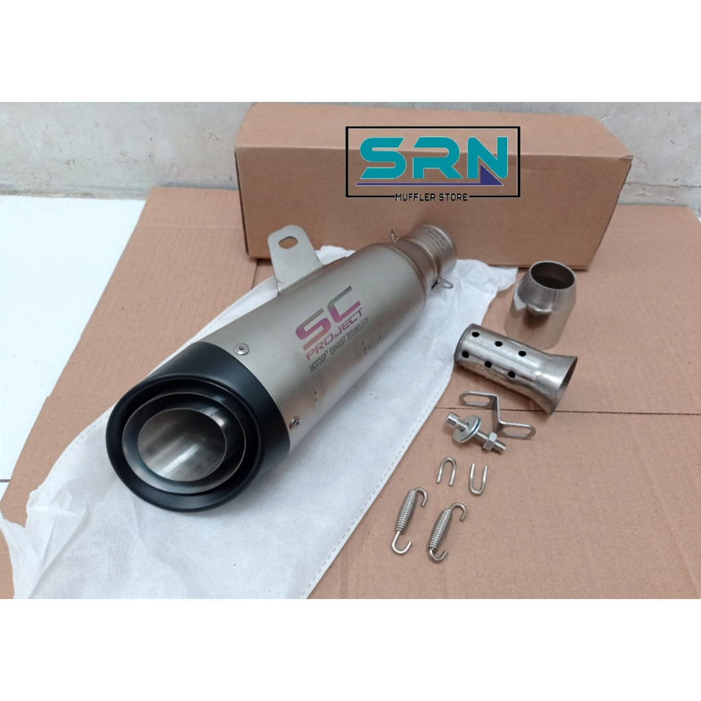 Silincer Knalpot SC Project S1 Sandblast Produk Import