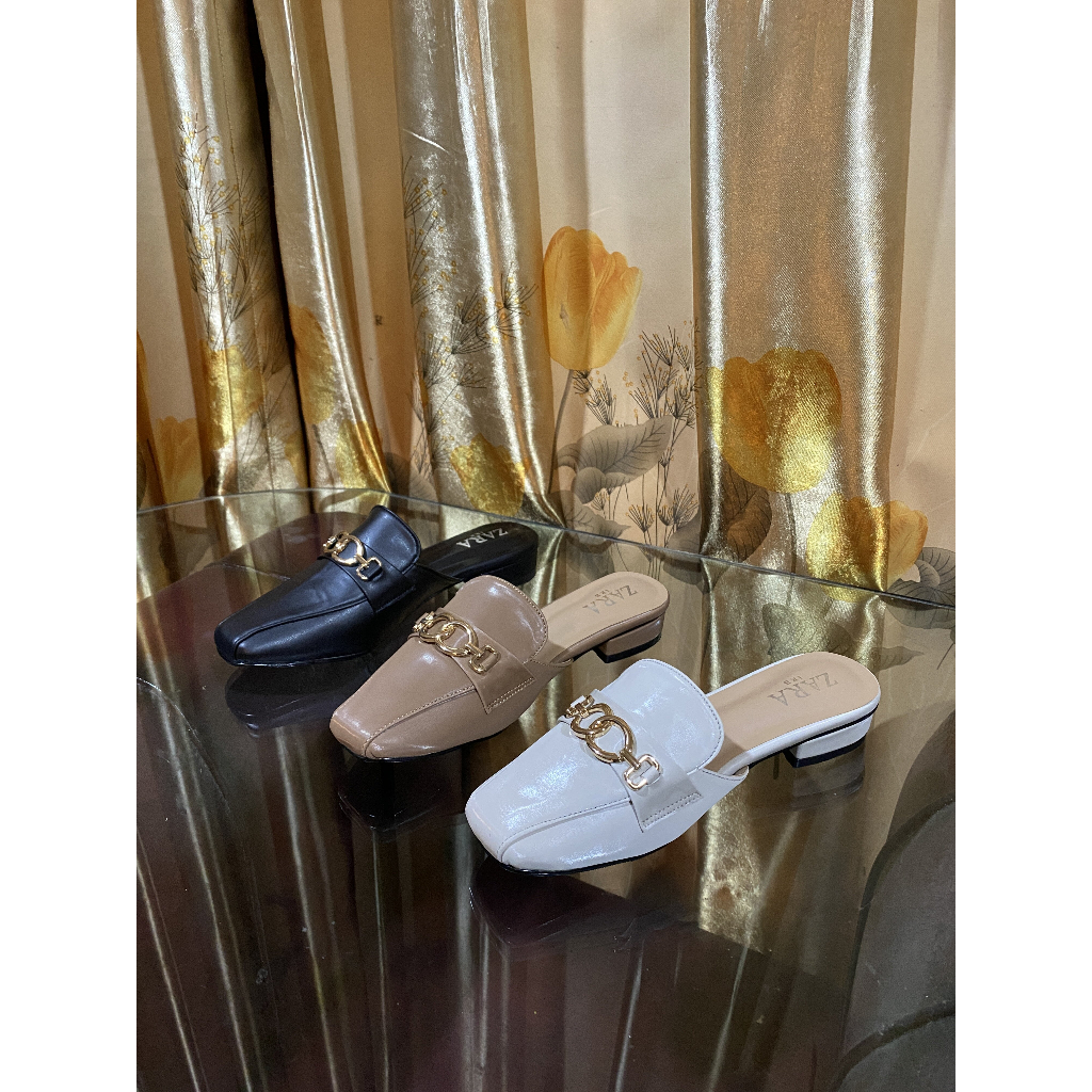 ZARA - Syla Heel - Sandal Hak 3 cm - Sepatu Heel Wanita - Best Quality - Fashion Wanita - GARANSI 30