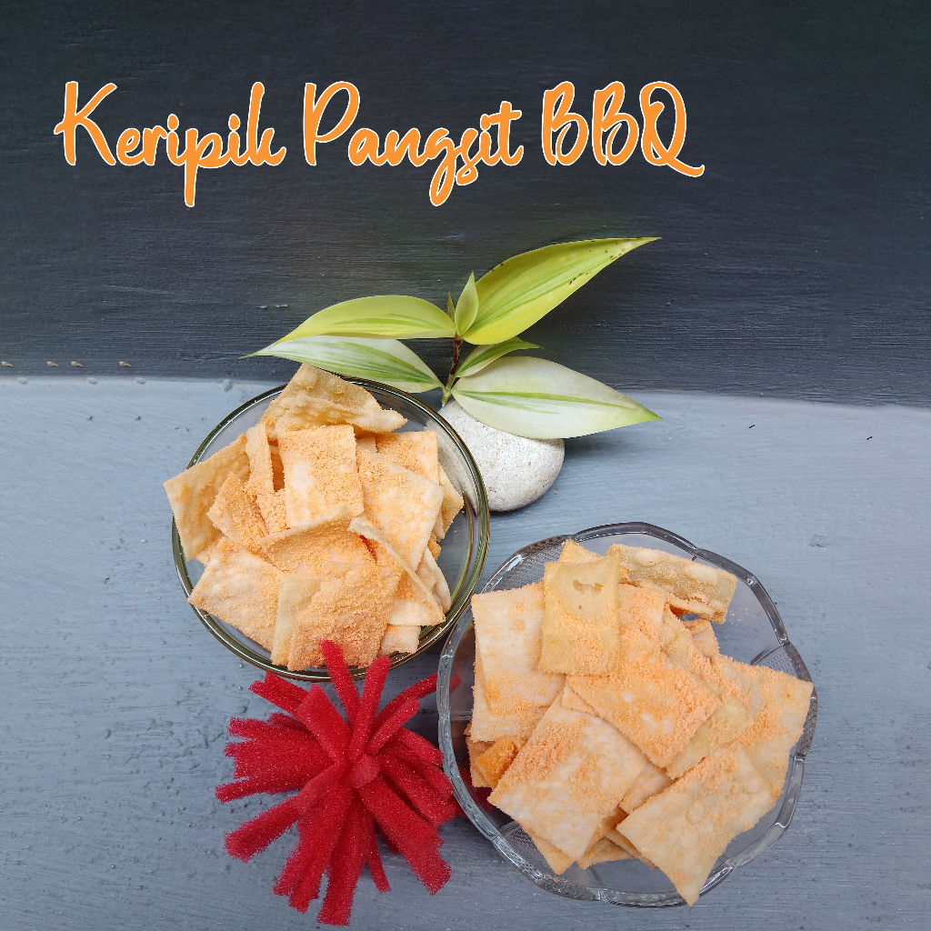 

Keripik Pangsit Kulit Pangsit rasa BARBEQUE 100gr Gurih Renyah Cemilan Aneka Rasa Makanan Ringan