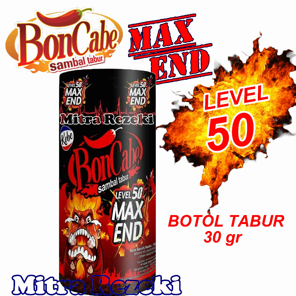 

BON CABE LEVEL 50 MAX END SAMBAL TABUR BOTOL 30gr