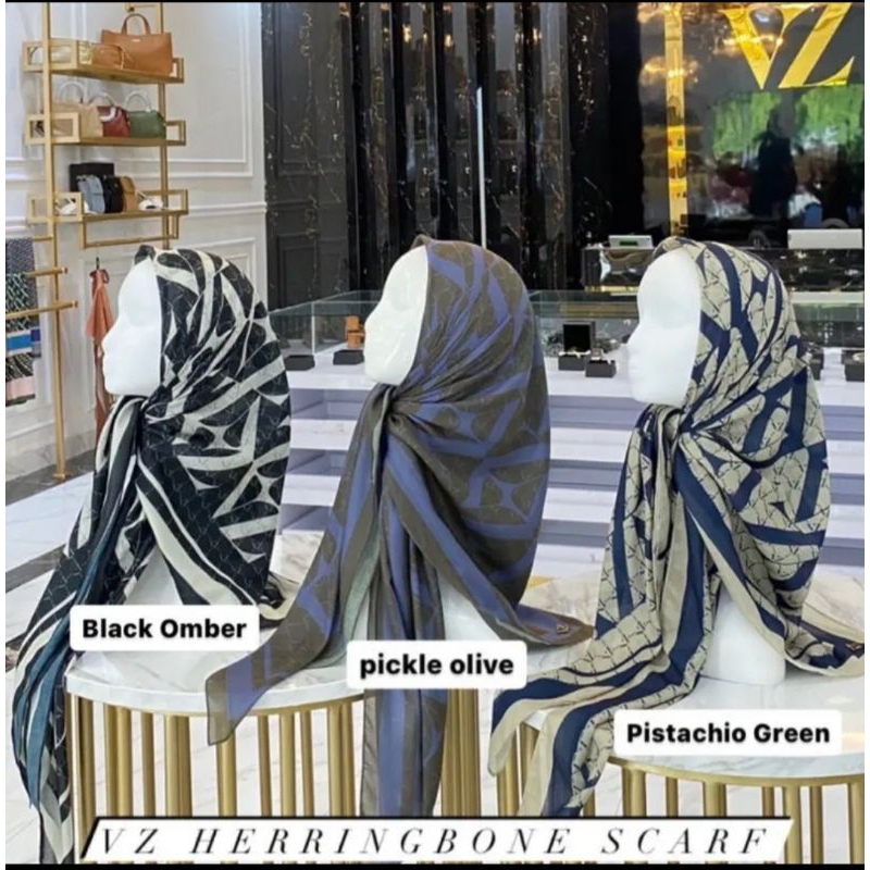 VZ HERRINGBONE  SCARF BY VIVI ZUBEDI