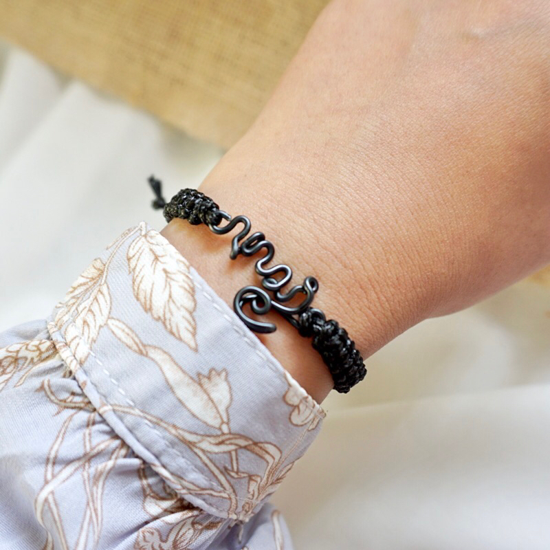 Anessadiaries | Gelang Nama Aksara Jawa MIDI MACRAME