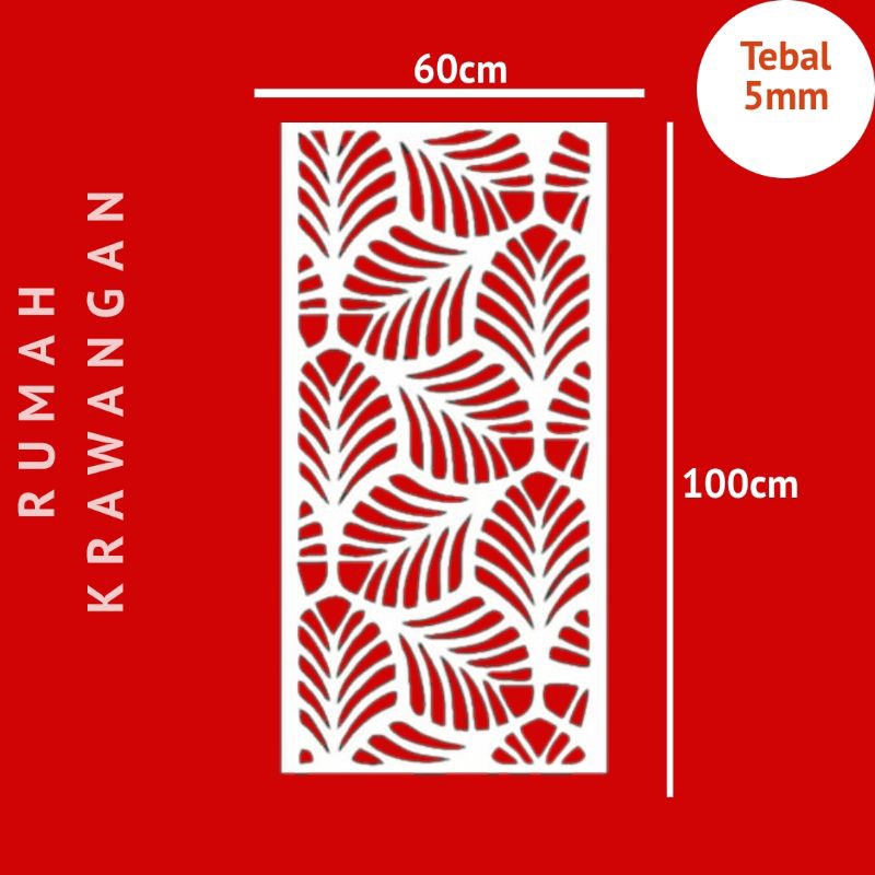 krawangan pvc board/foam board uk 60x100cm tebal 5mm - RM102