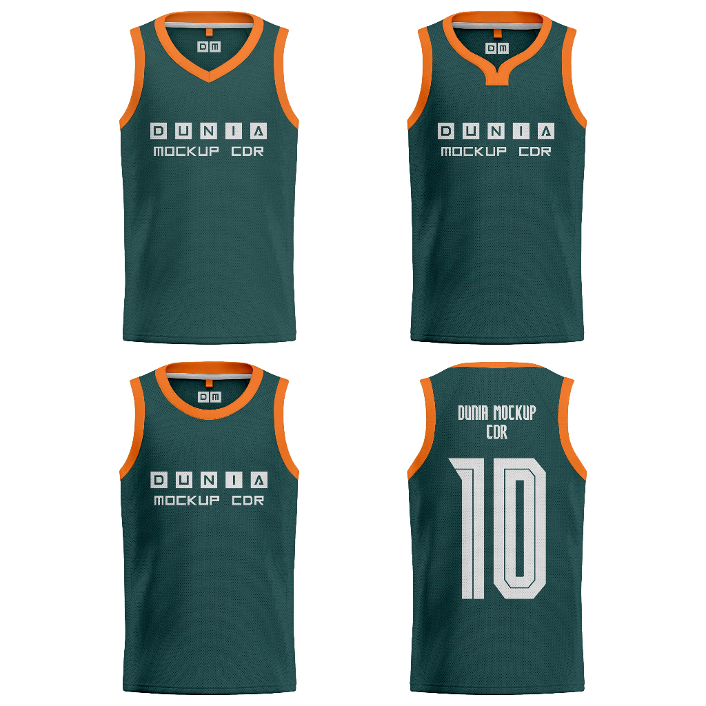 Mockup Jersey Basket Ball - Corel DRAW (Produk Digital)