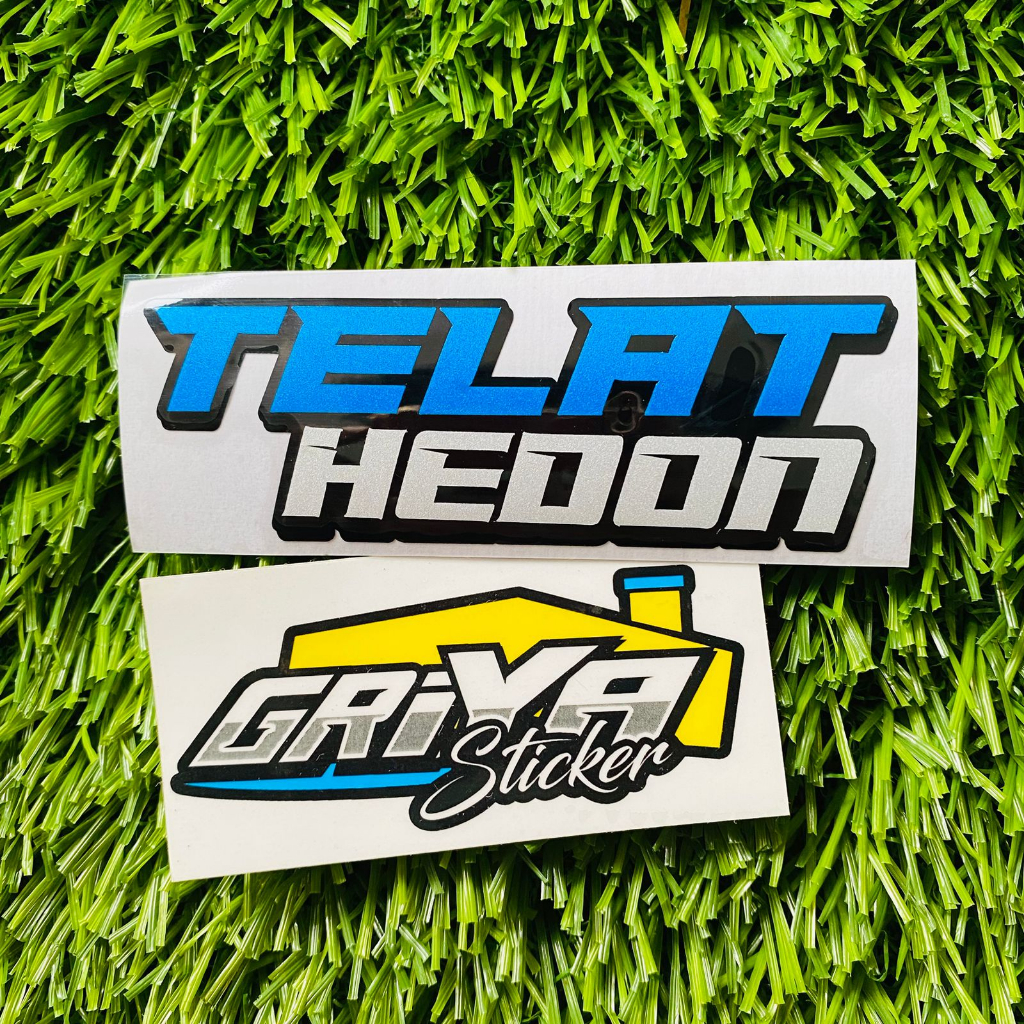 stiker TELAT HEDON sticker cutting ngabers vario beat pcx nmax aerox ninja sticker motor viral