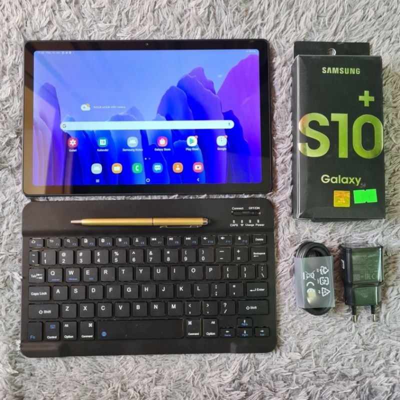 Samsung tab A7 10inch 3/32 T500 second mulus siap pakai