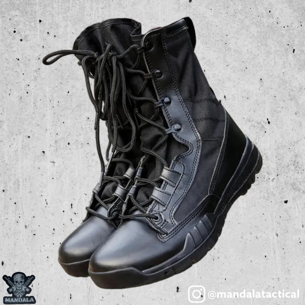SEPATU PDL HITAM TACTICAL SWAT CQB