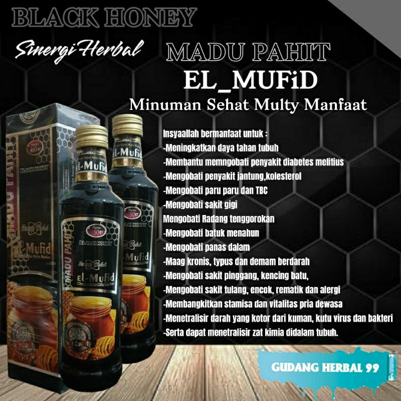 

MADU HITAM PAHIT EL-MUFID~BLACK HONEY/Diabetes/Jantung & Kolesterol