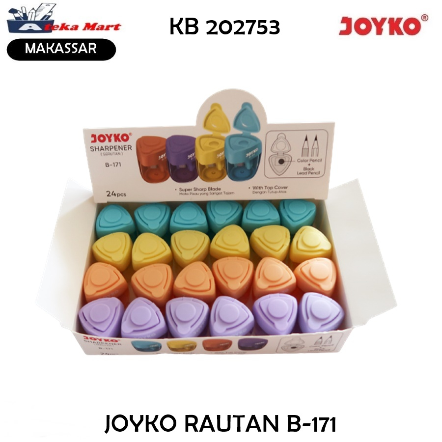 

[BOX/24PCS] JOYKO B-171 RAUTAN PENSIL B-171
