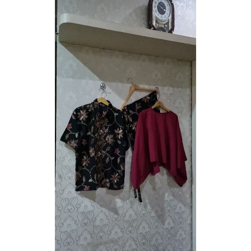 Sarimbit Kebaya modern batwing & kain lilit