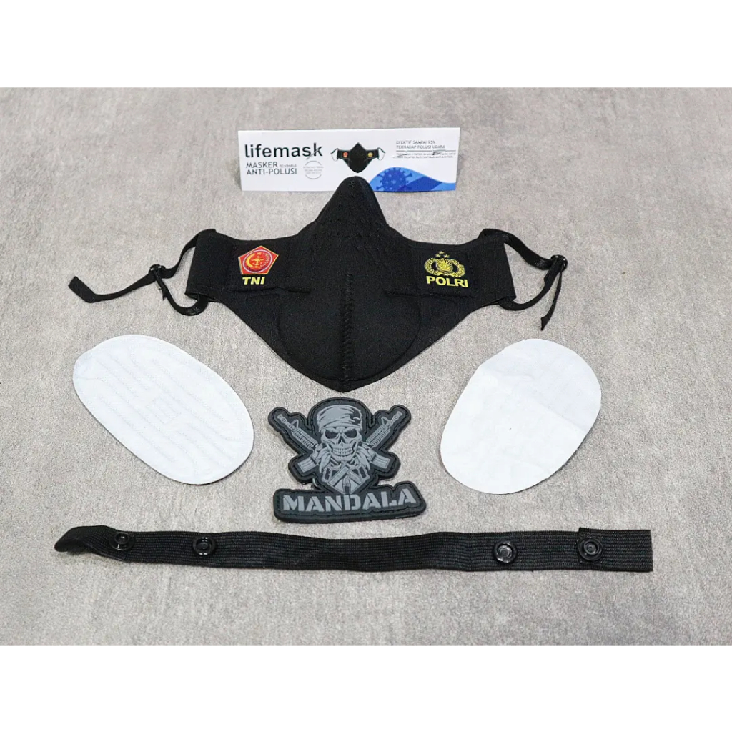 Masker Jatah Polri Asli Lifemask / Masker original polri jatah asli