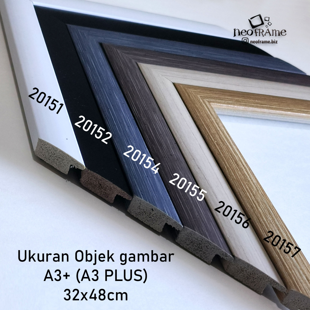 Neoframe - Bingkai Foto / Pigura A3+ 32x48cm - CLA3plus Seri 2cm Slim