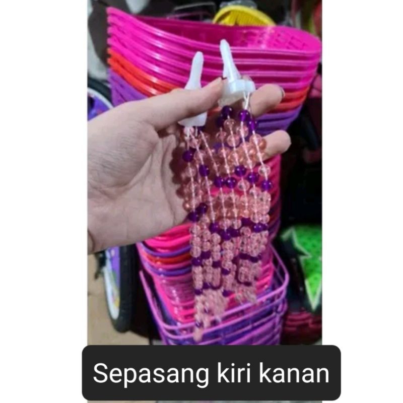 Mote Mote Ronce sepeda Rumbai Plastik karnaval/ pawai/ carnaval /  Sepeda hiasan Sepeda anak manik m