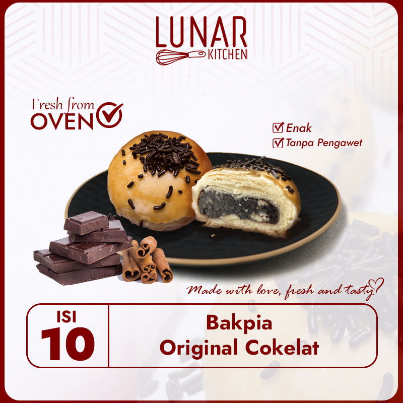 

Kue Bakpia Lunar Rasa Cokelat Original Coklat Homemade Cemilan