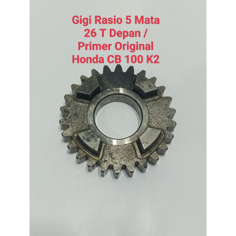 Gigi Rasio CB K2 Original Gigi 5 Mata 26 T PNP Honda CB 100 CB 125 CB100 CB125 Gir Ger Gear Ratio Tr